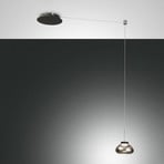 Arabella hanging lamp decentralised 1-bulb smoke