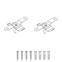 SLC fixation plafond Click, set de 2, couleur aluminium, Alu