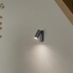 Wall spotlight FOURTY, dark grey, height 17 cm, metal, GU10