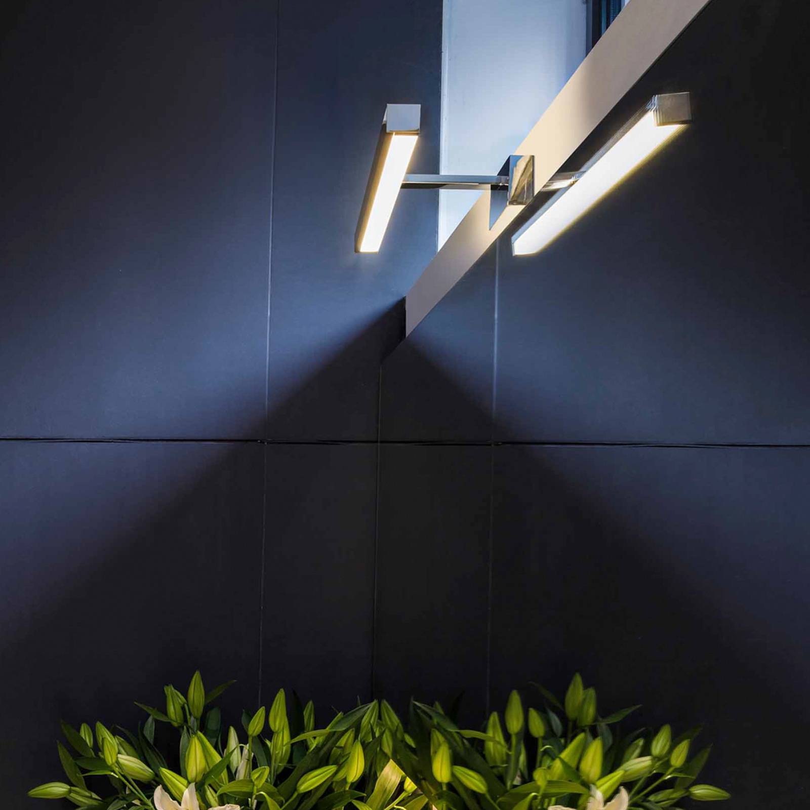 Astro lámpara de espejo - Aplique de pared - Cuarto de baño - cromo brillante - Metal