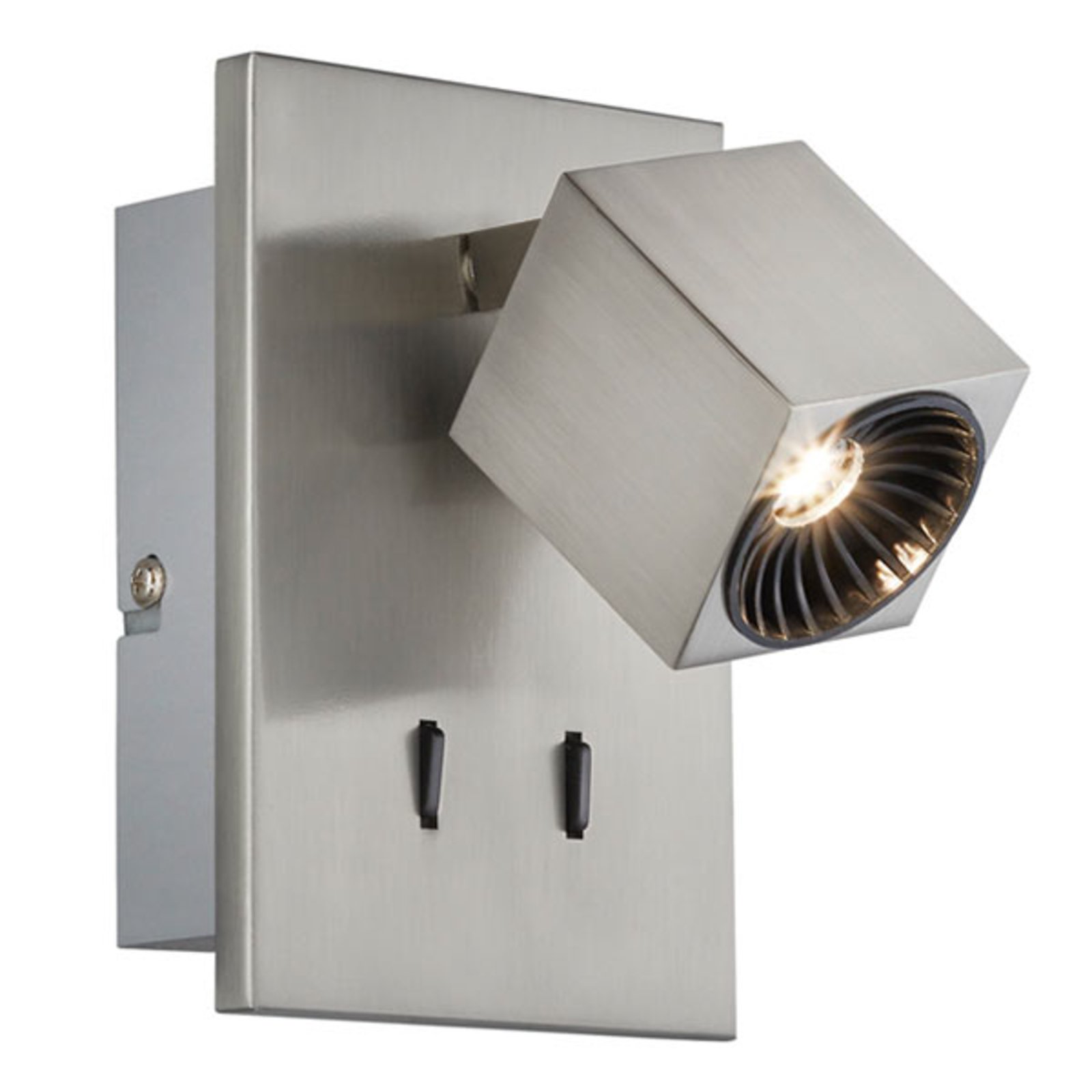 Trio Lighting Functional Cuba wall spotlight with Osram LEDs, for Living / Dining Room, metal, energy efficiency: A+, W: 10 cm, H: 15 cm