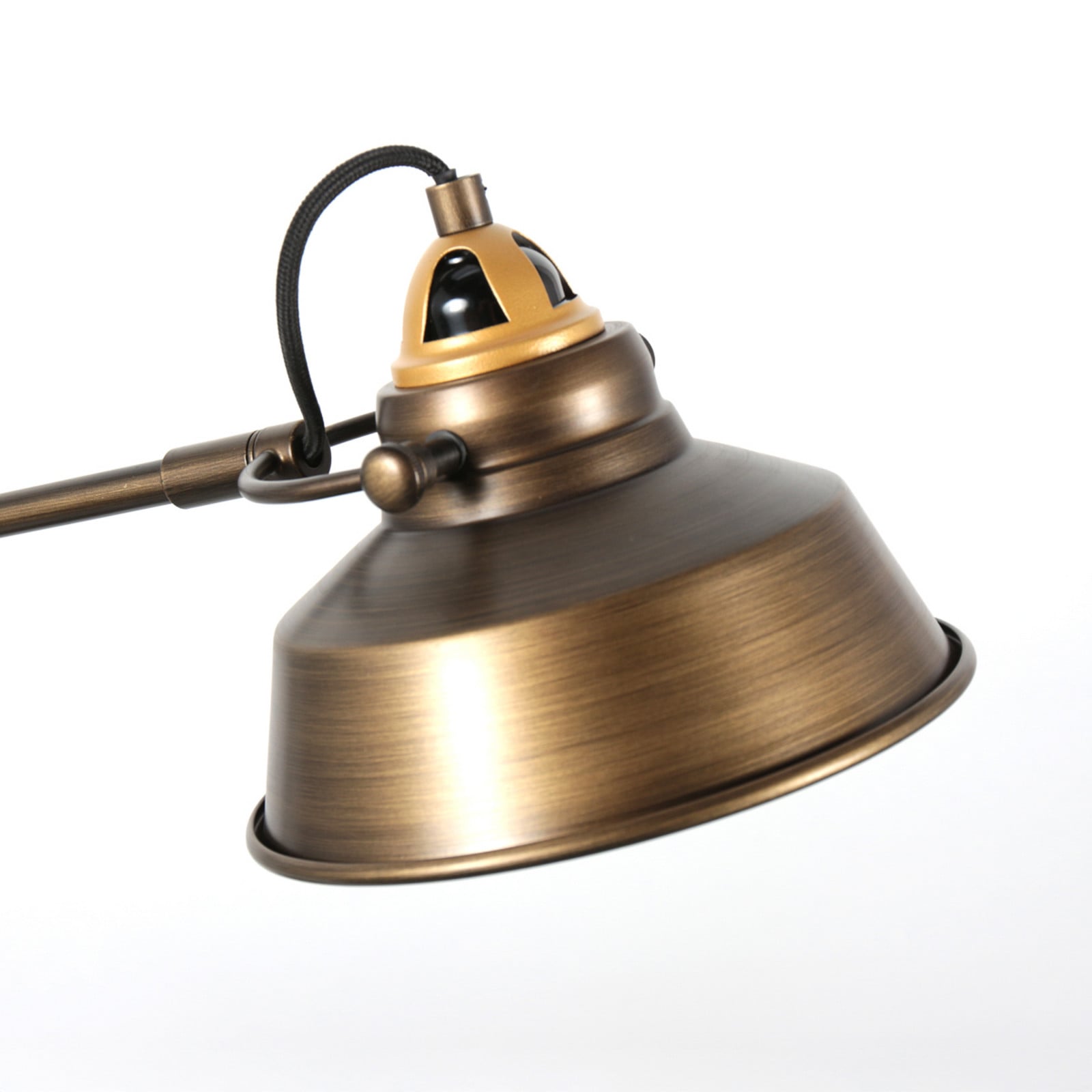 Mexlite Lampa de masă Nove bronz metal E27 - Studiu / Birou - Design industrial