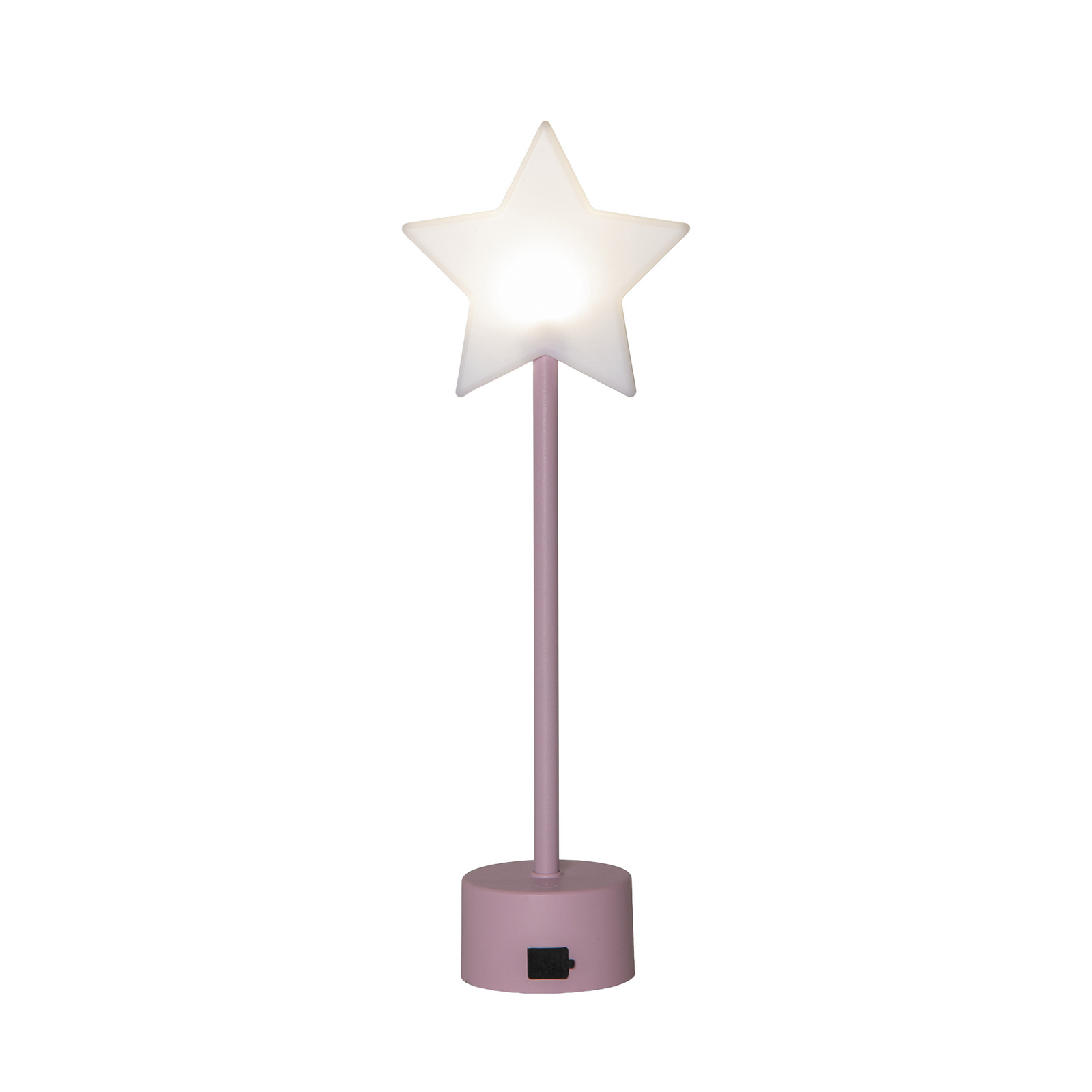 Lampa stołowa LED na akumulator Blizz, różowa, 40 cm, w kształcie gwiazdy, Lampa stołowa LED na akumulator Blizz, różowa, 40 cm, w kształcie gwiazdy,
