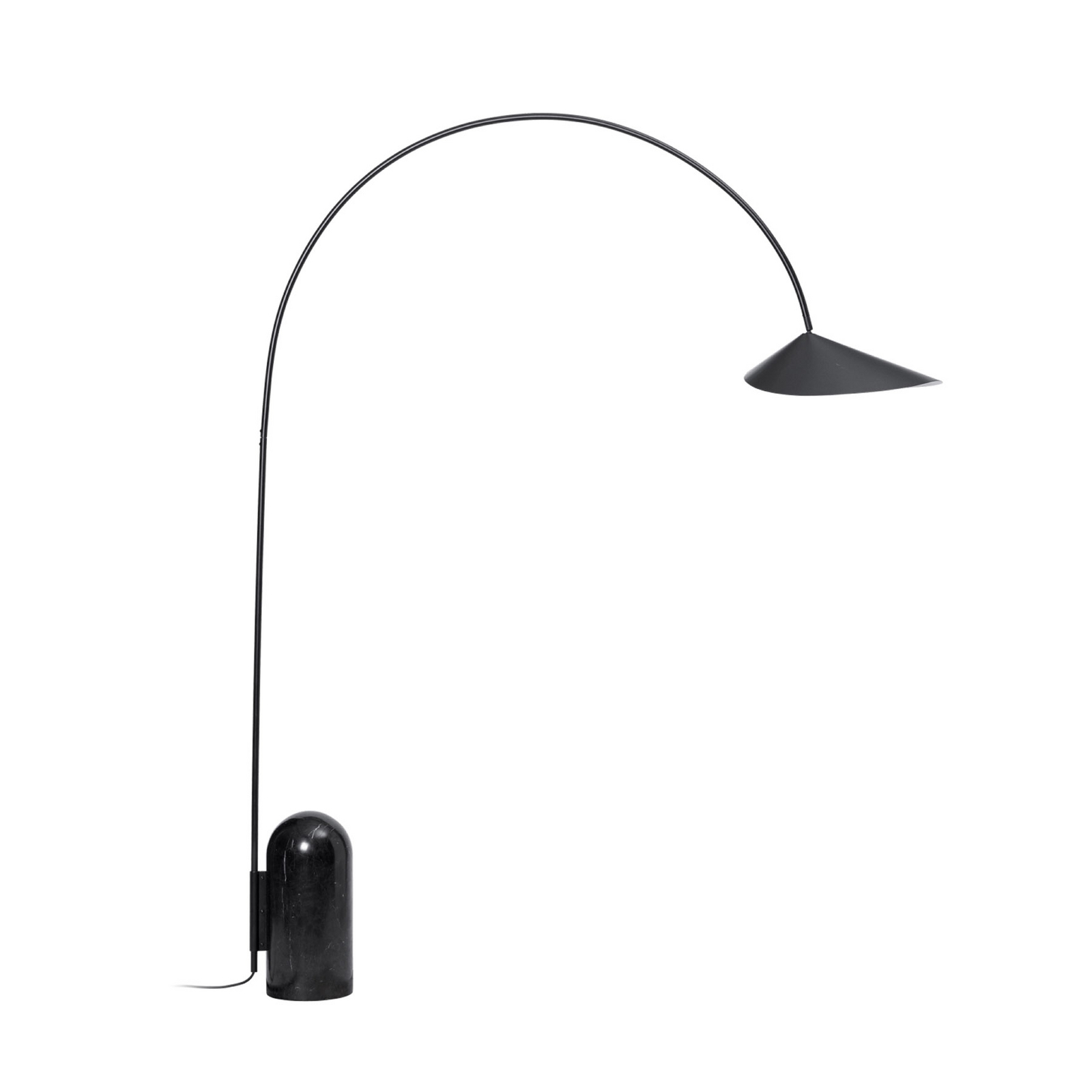 Lampadaire Arum, noir, métal/marbre, 205 cm - ferm LIVING Lampadaire Arum, noir, métal/marbre, 205 cm - ferm LIVING