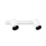 Stan foco de pared, blanco, aluminio, ancho 33,6 cm, 2 luces.