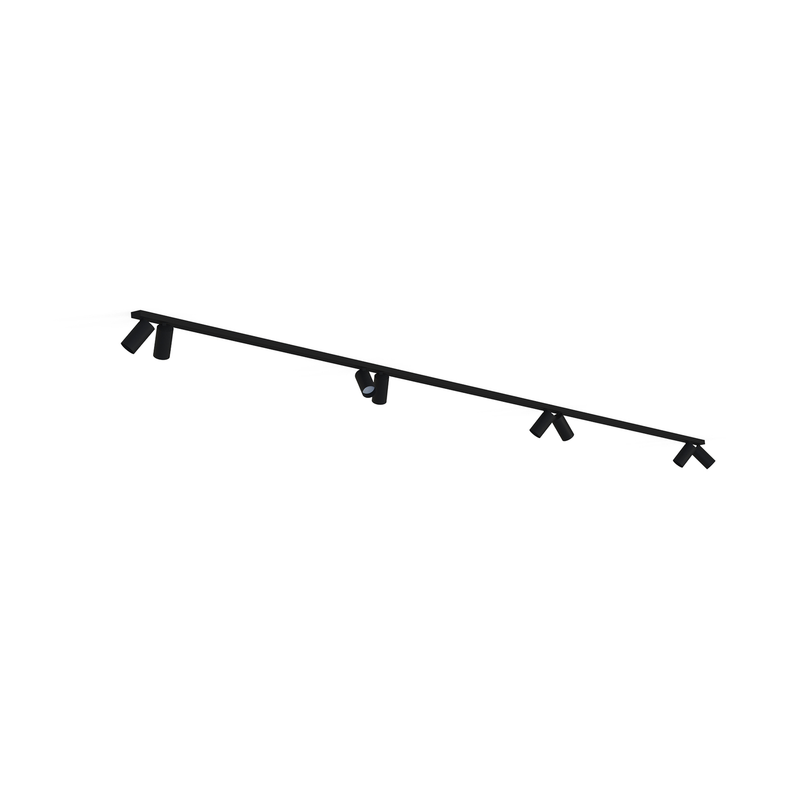 Spot sufitowy Mono VIII czarny 8-pkt 2x200 cm
