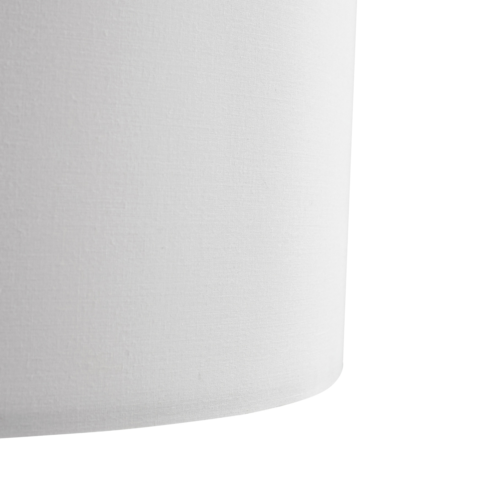 Lindby Adamio floor lamp, white, fabric, Ø 45.5 cm