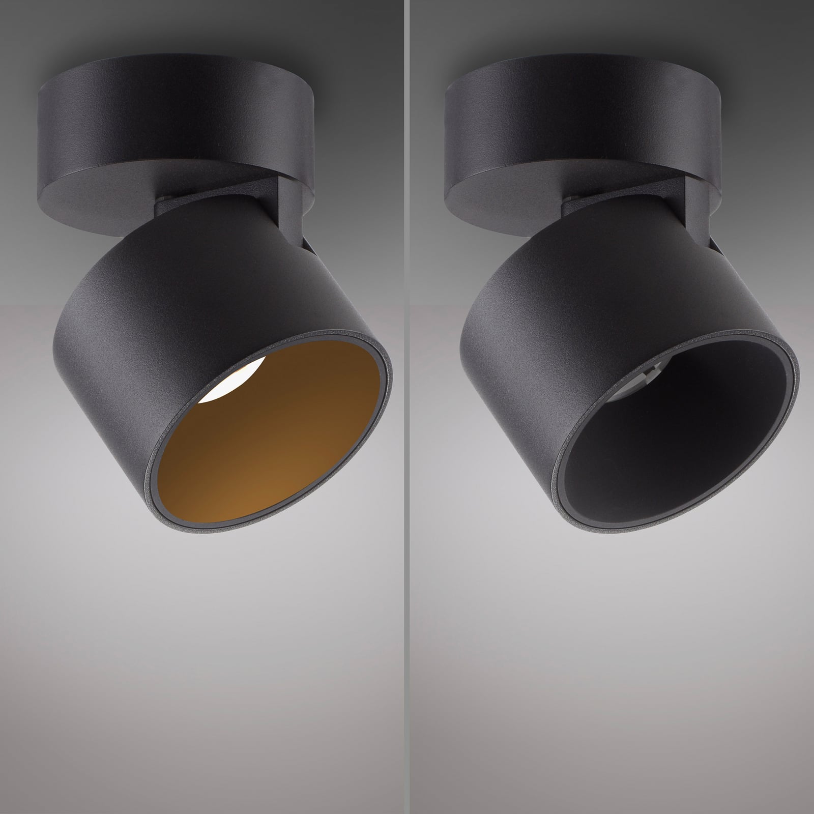 Cup LED-Deckenspot, schwarz, Ø 9,5 cm, Metall - PURE Cup LED-Deckenspot, schwarz, Ø 9,5 cm, Metall - PURE