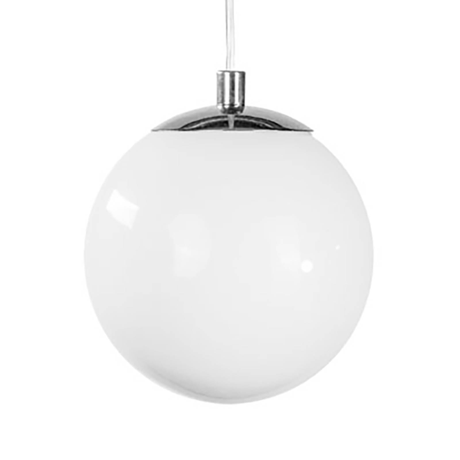 Euluna Glass Pendant Light - Living / Dining Room - Hanging Light - Globe Light - dimmable - Silver