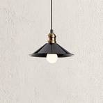 Berceste 250-S hanglamp, zwart/goud, metaal, Ø 24 cm