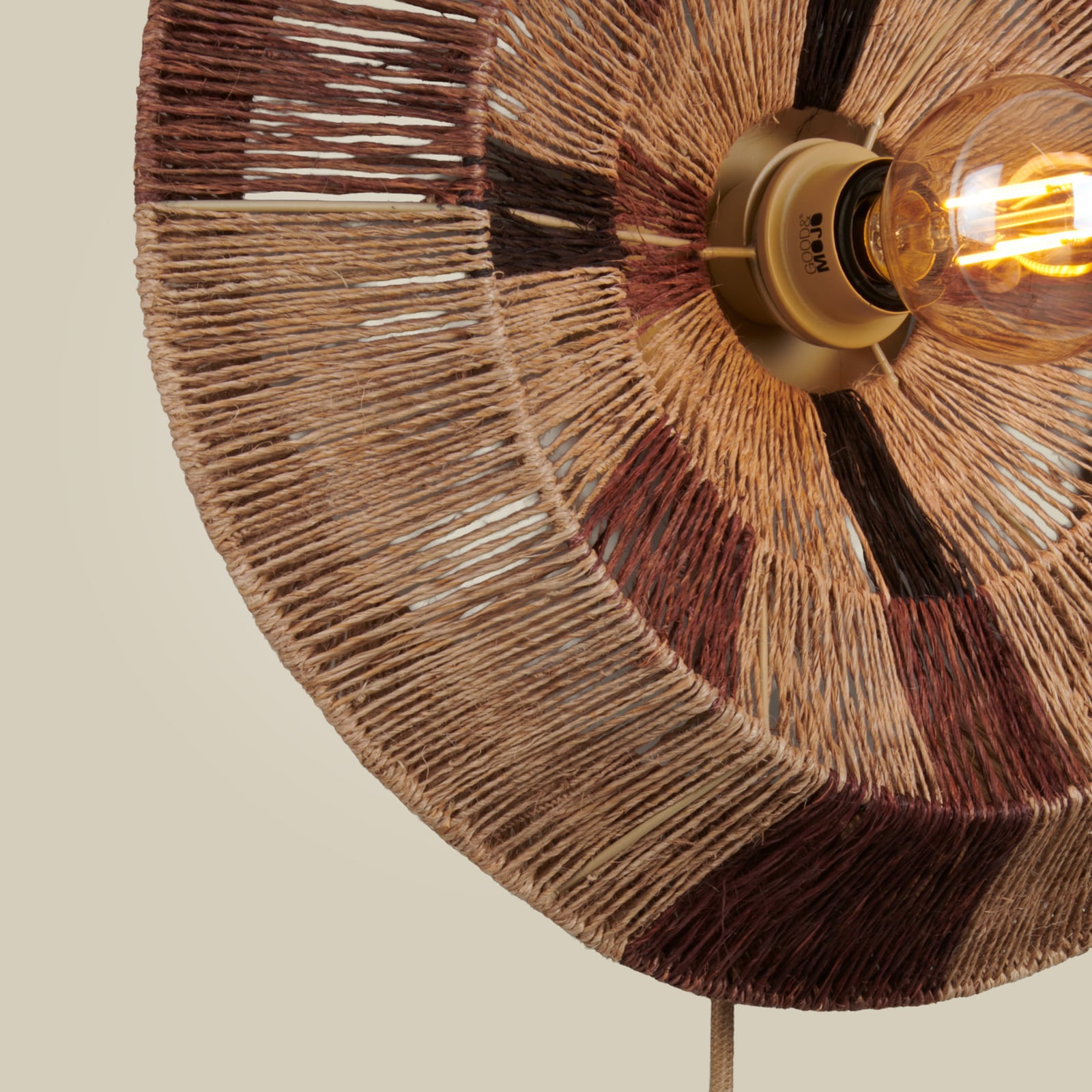 GOOD & MOJO Applique Serengeti, Ø45cm, marrone, juta, spina