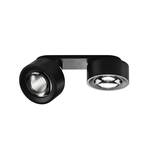 EGG LED spot Clippo Optic Duo, black/black, 2-bulb DTW