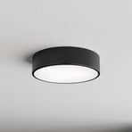 Cleo 300 ceiling light, IP54, Ø 30 cm, black