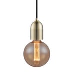 Candeeiro suspenso CLASSIC, latão envelhecido, Ø 5 cm, E27 - Halo Design