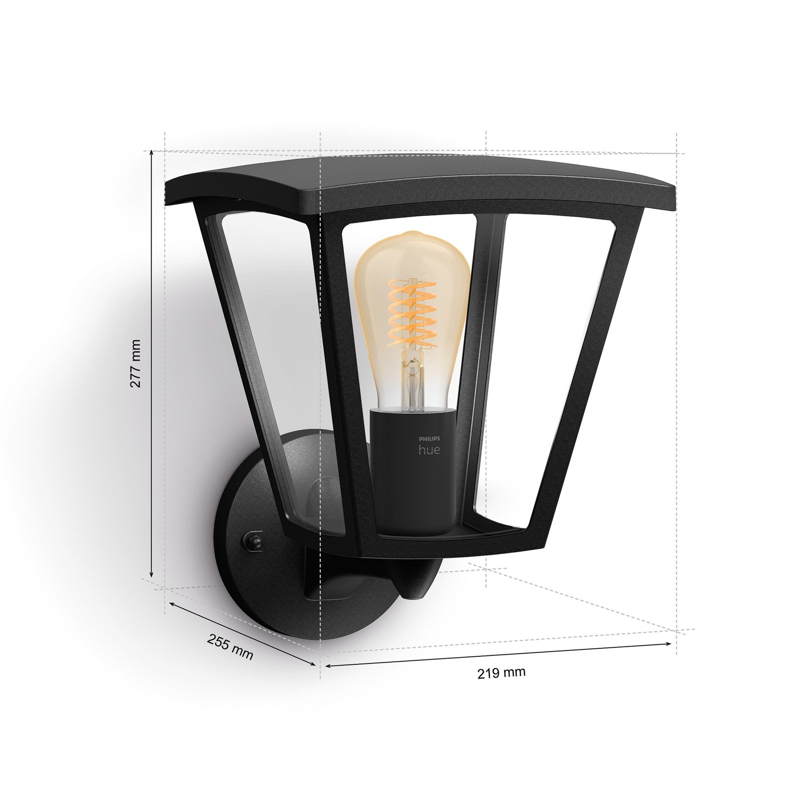 Philips Hue Inara LED-Außenwandleuchte, schwarz