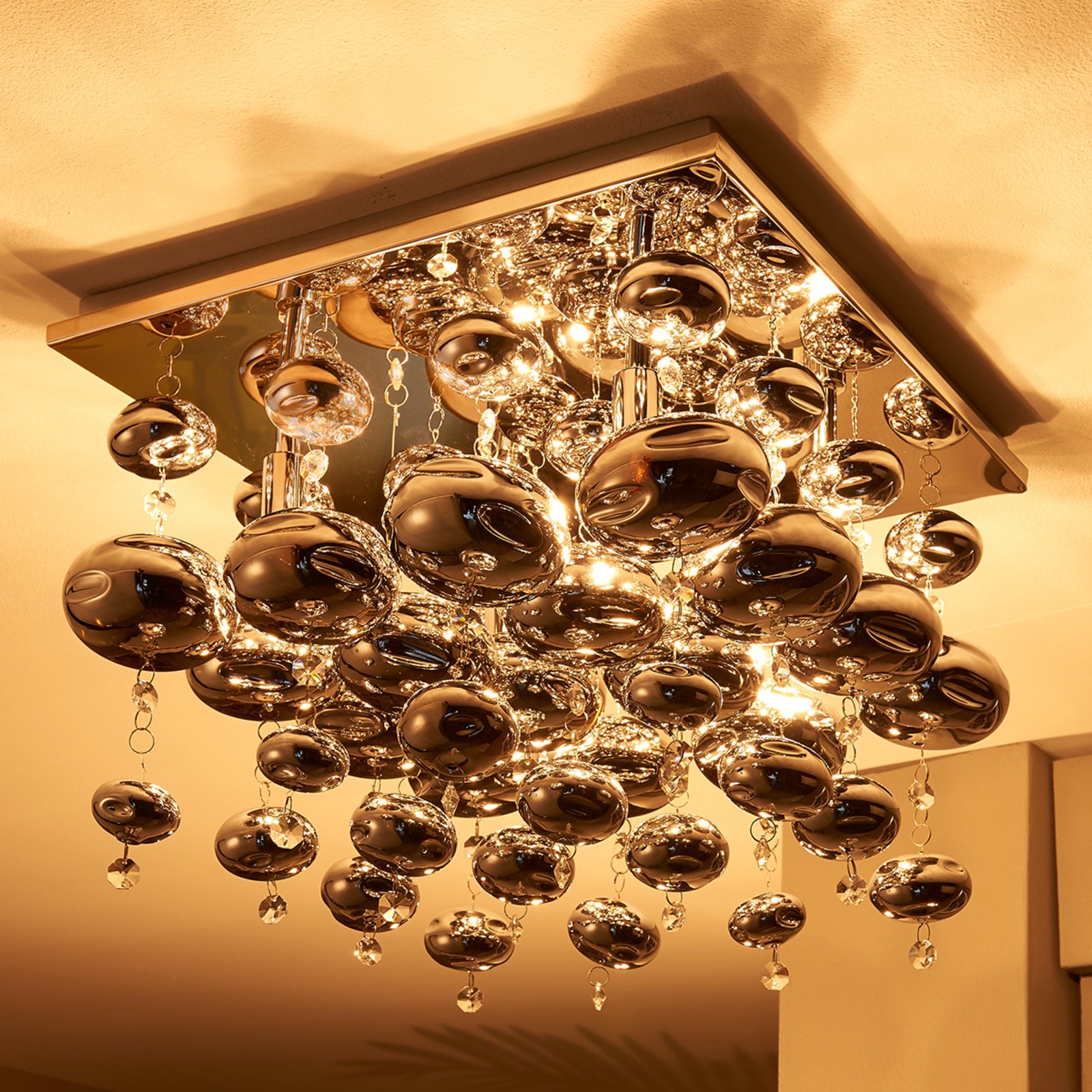 Esfera Stropna lampa Krom/Smoke - Lindby