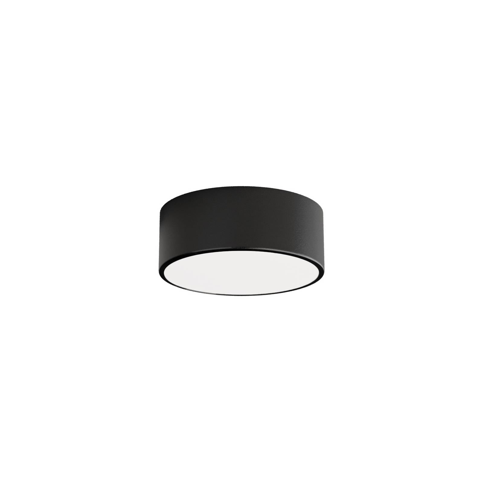 Deckenleuchte Cleo, Ø 20 cm, IP54, schwarz, Metall, E27