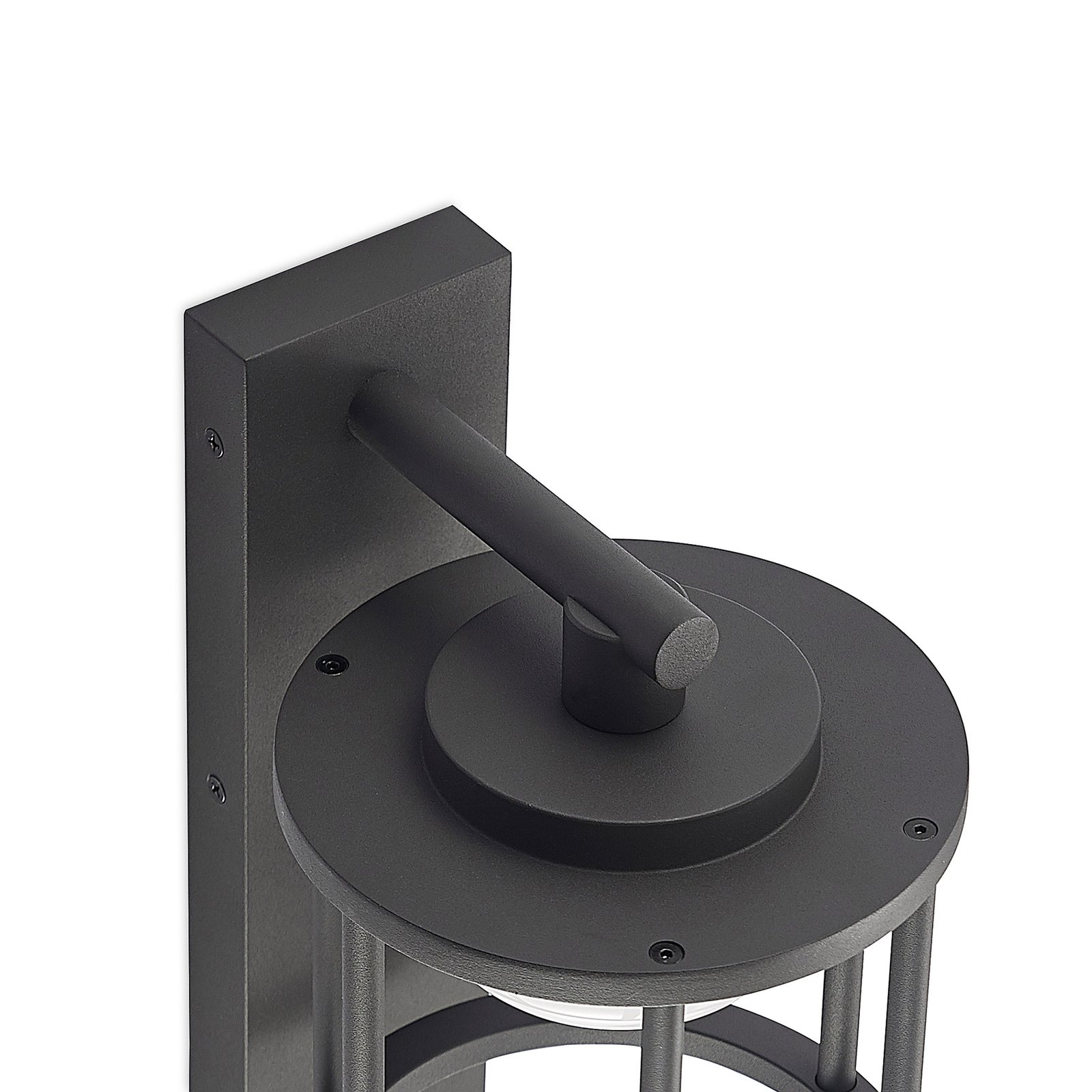 Berenike Applique da Parete da Esterno con Sensore Grigio Scuro - Lucande