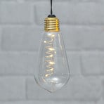 Lampe déco LED Glow vintage minuteur, transparent