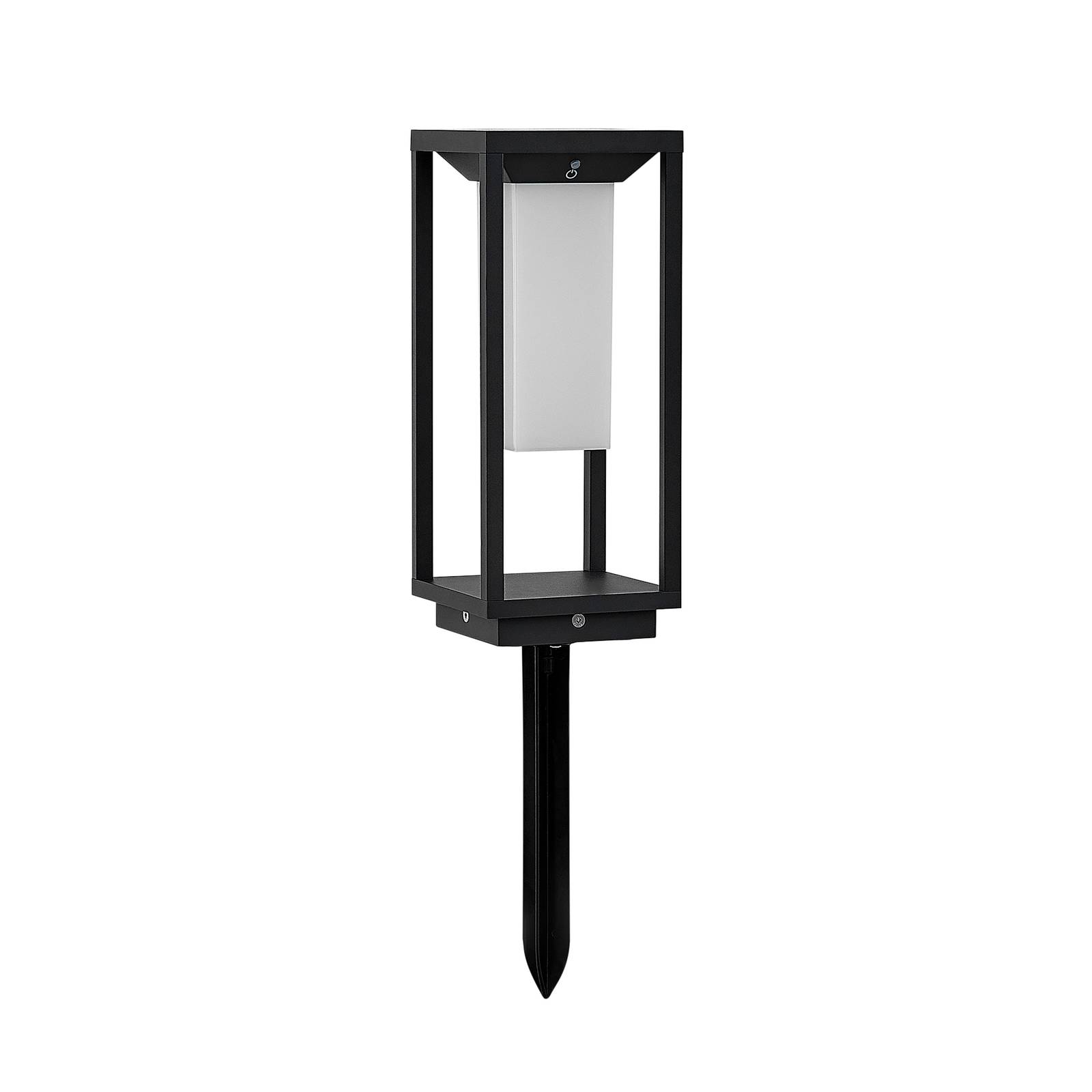 Lucande LED solarna lampa stojąca Eliel, 34 cm, antracyt, IP54