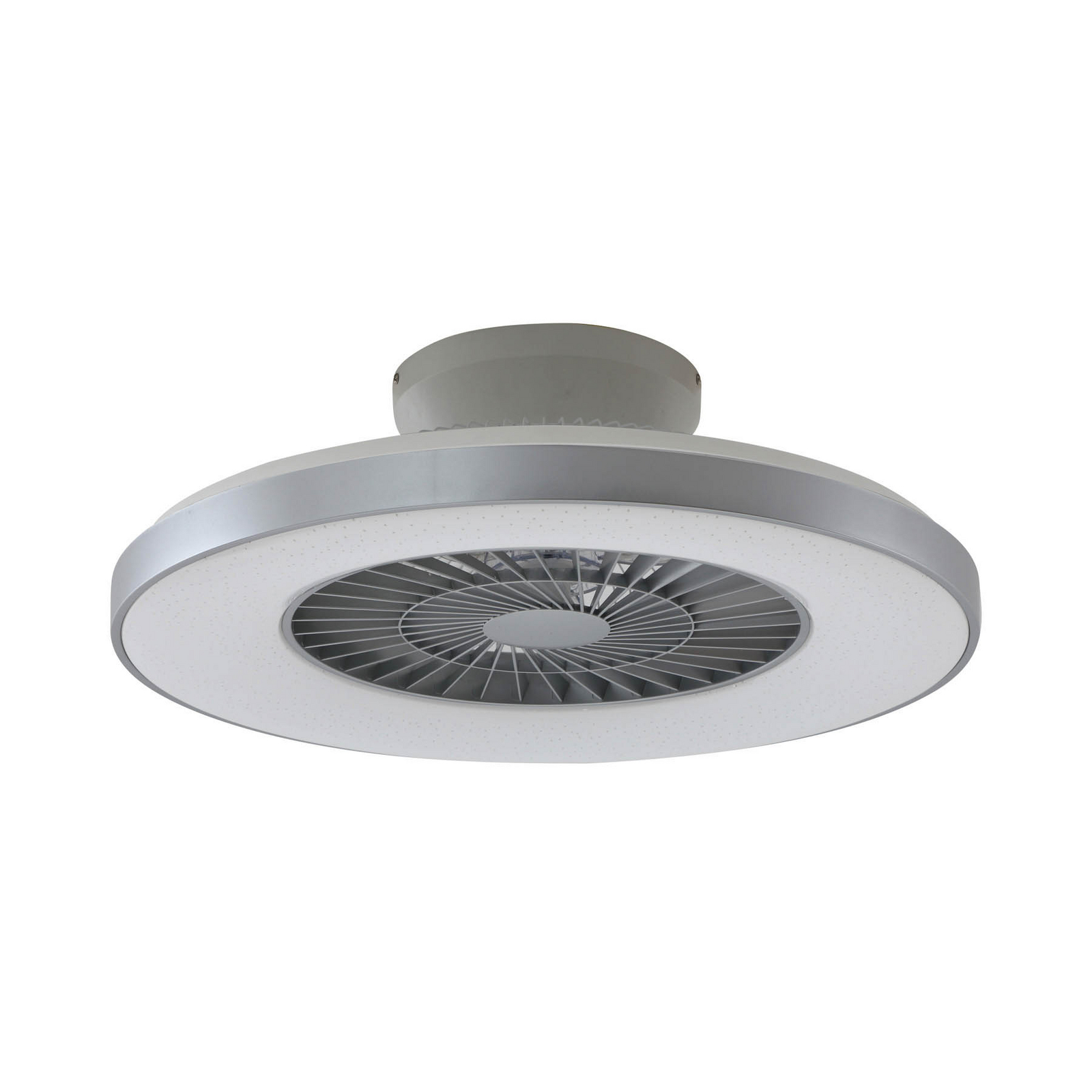 Lindby Smart LED ceiling fan Paavo, white, quiet, Tuya