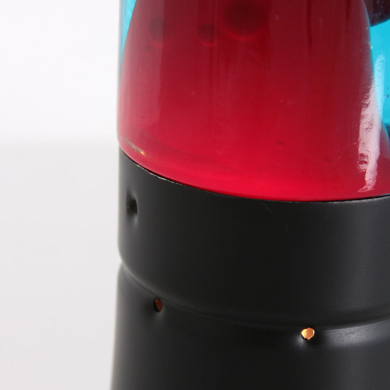 Lava lamp Volcan 3117, black, clear/red liquid, E14