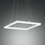 Lampă pendul LED Bard, 42x42cm pe alb