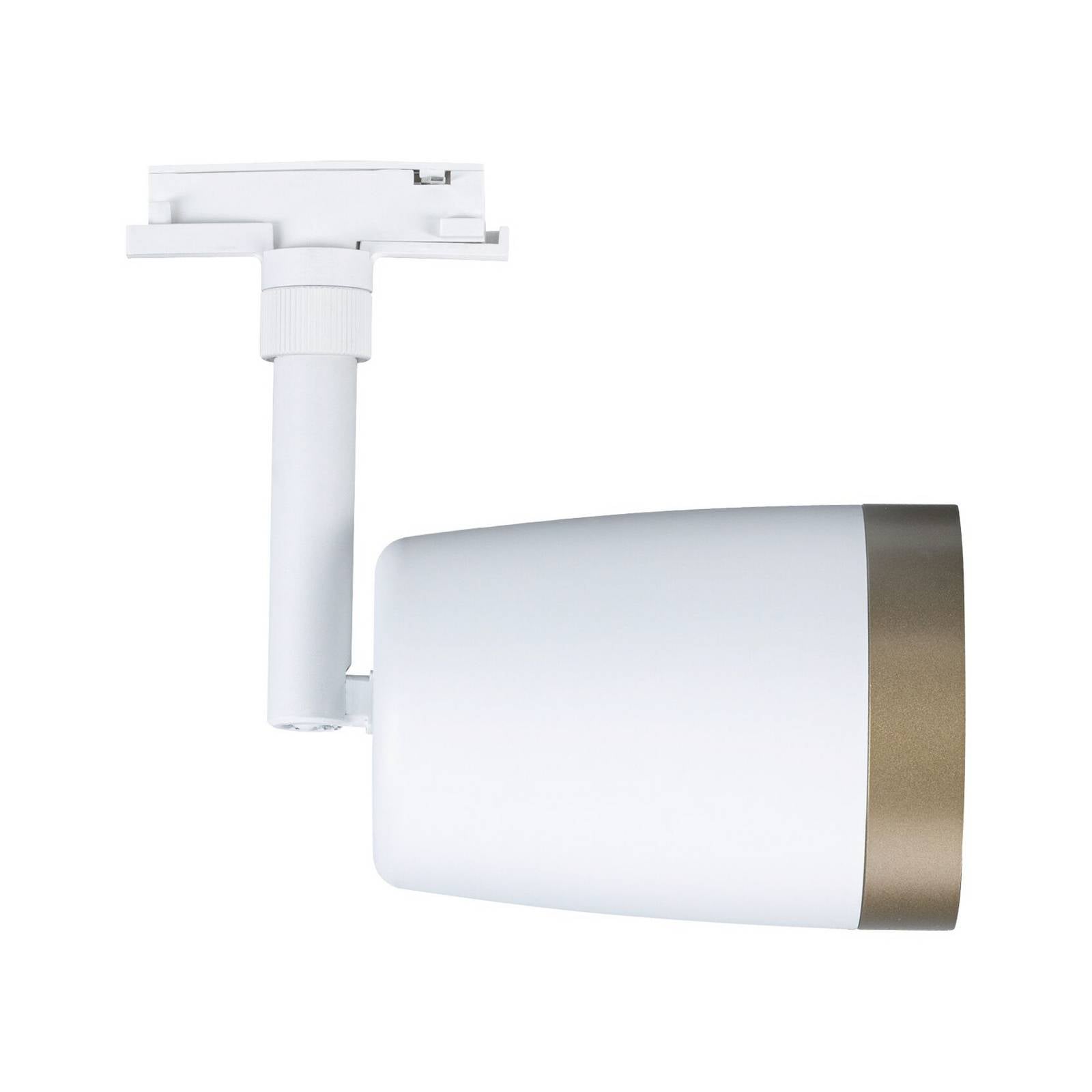 Paulmann URail spårspot COVER, vit/guld, Ø 7 cm, GU10
