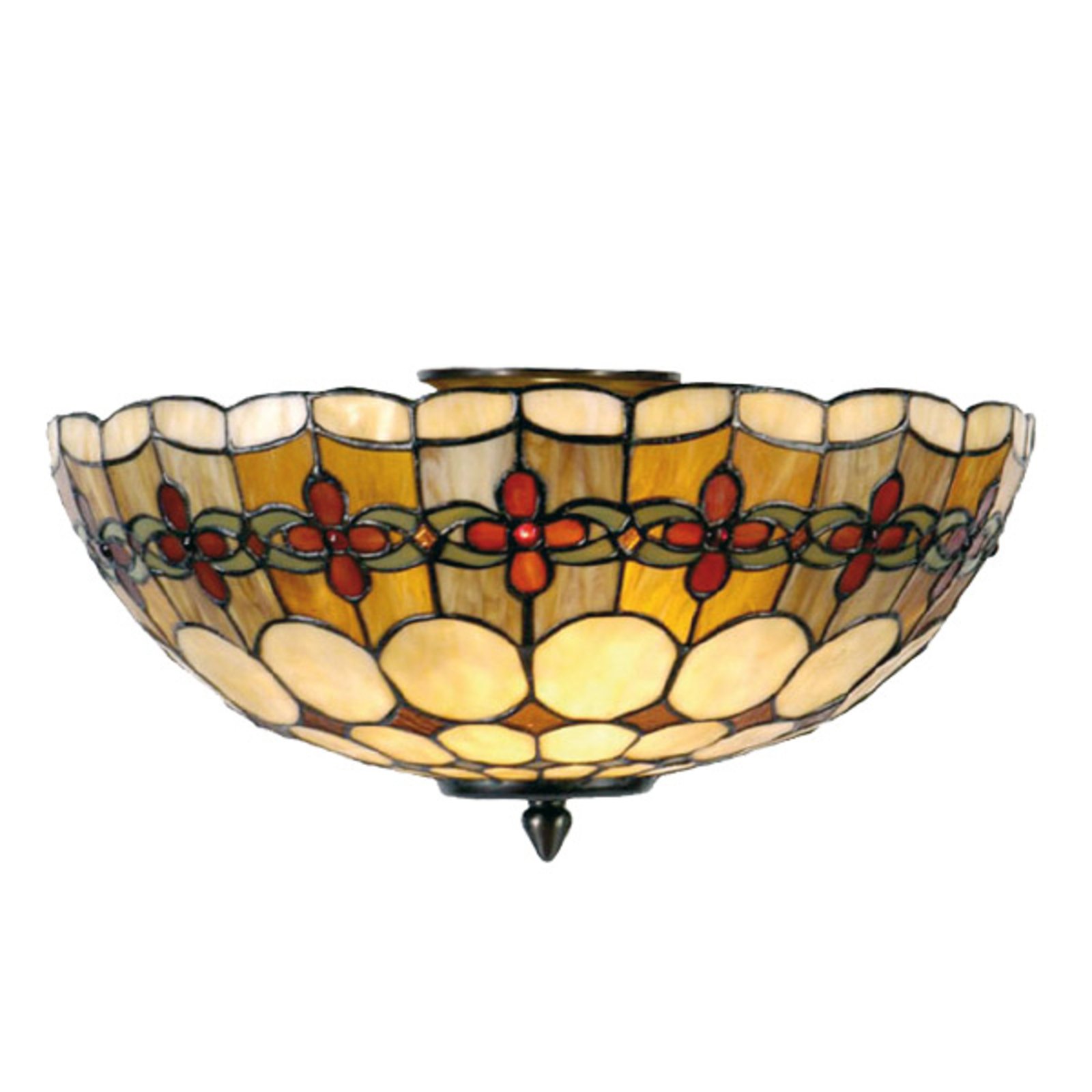 Nury - plafondlamp in Tiffany-stijl