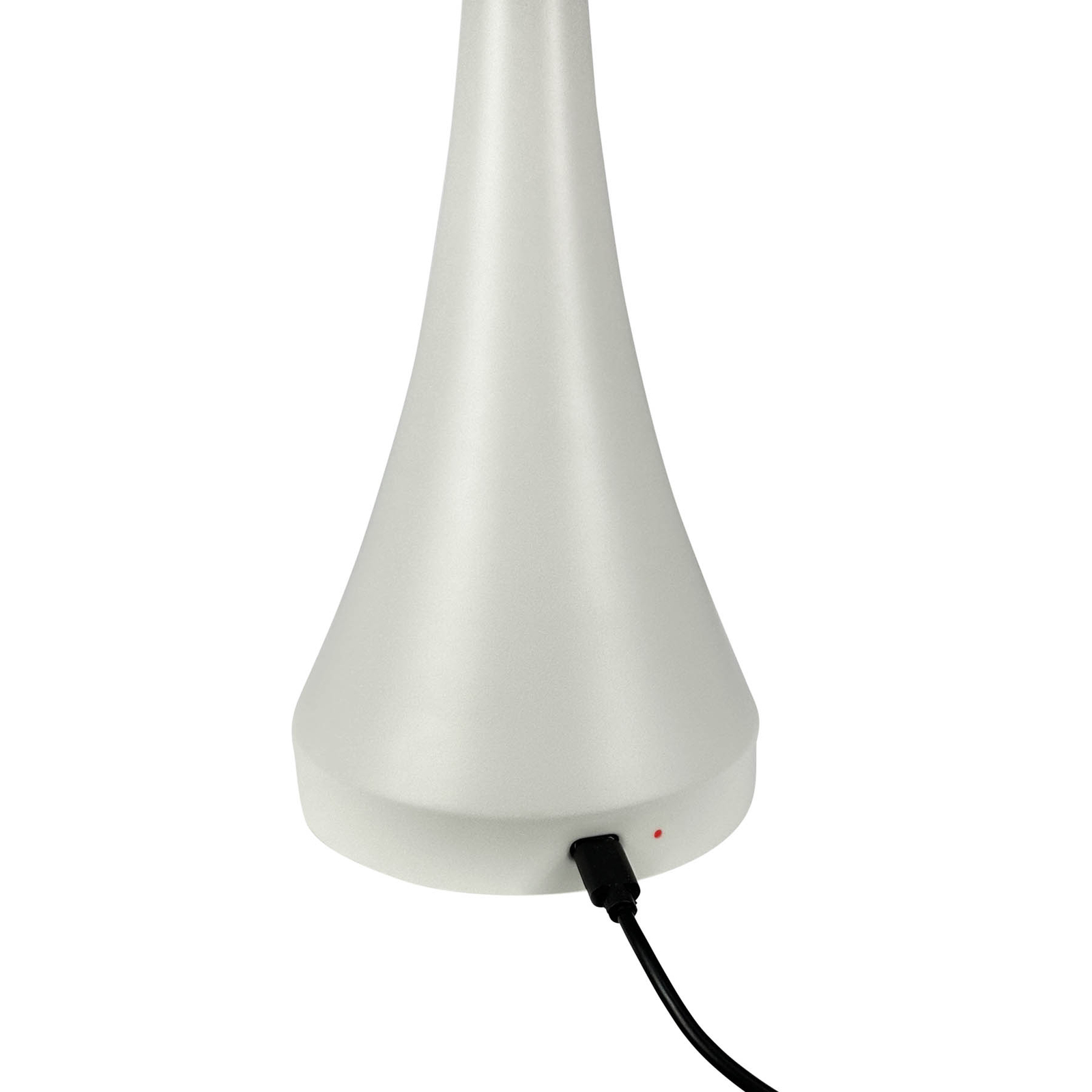 Dyberg Larsen LED table lamp Vienna, cream, height 28 cm