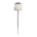 Newgarden lampe solaire LED Gretita, blanc, piquet de terre, set de 4