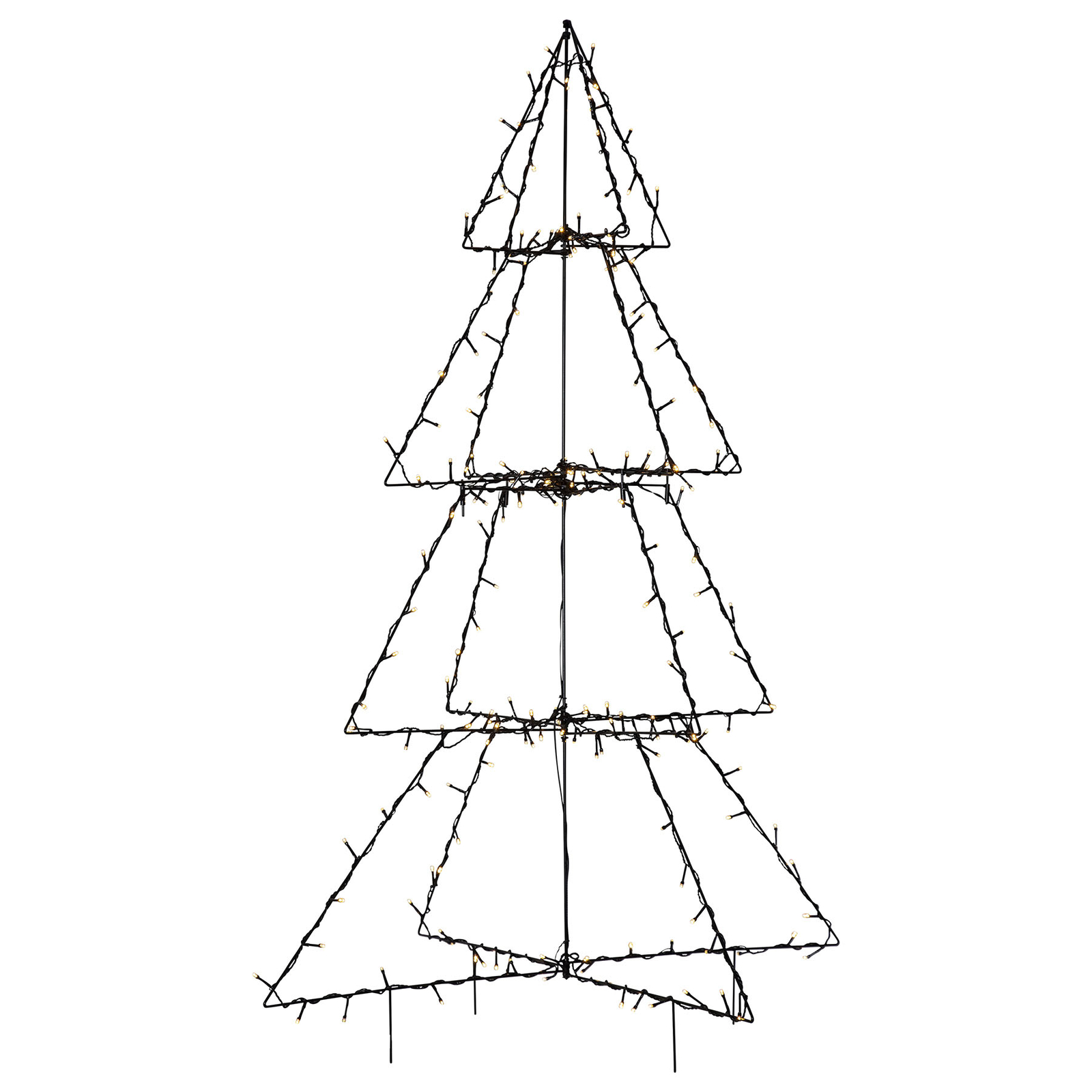 LED-dekoration för utomhusbruk Light Tree Foldy, höjd 135 cm