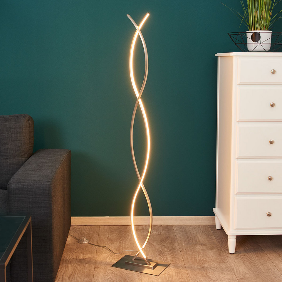 Lindby Bobi Golvlampa, metallisk från Lindby