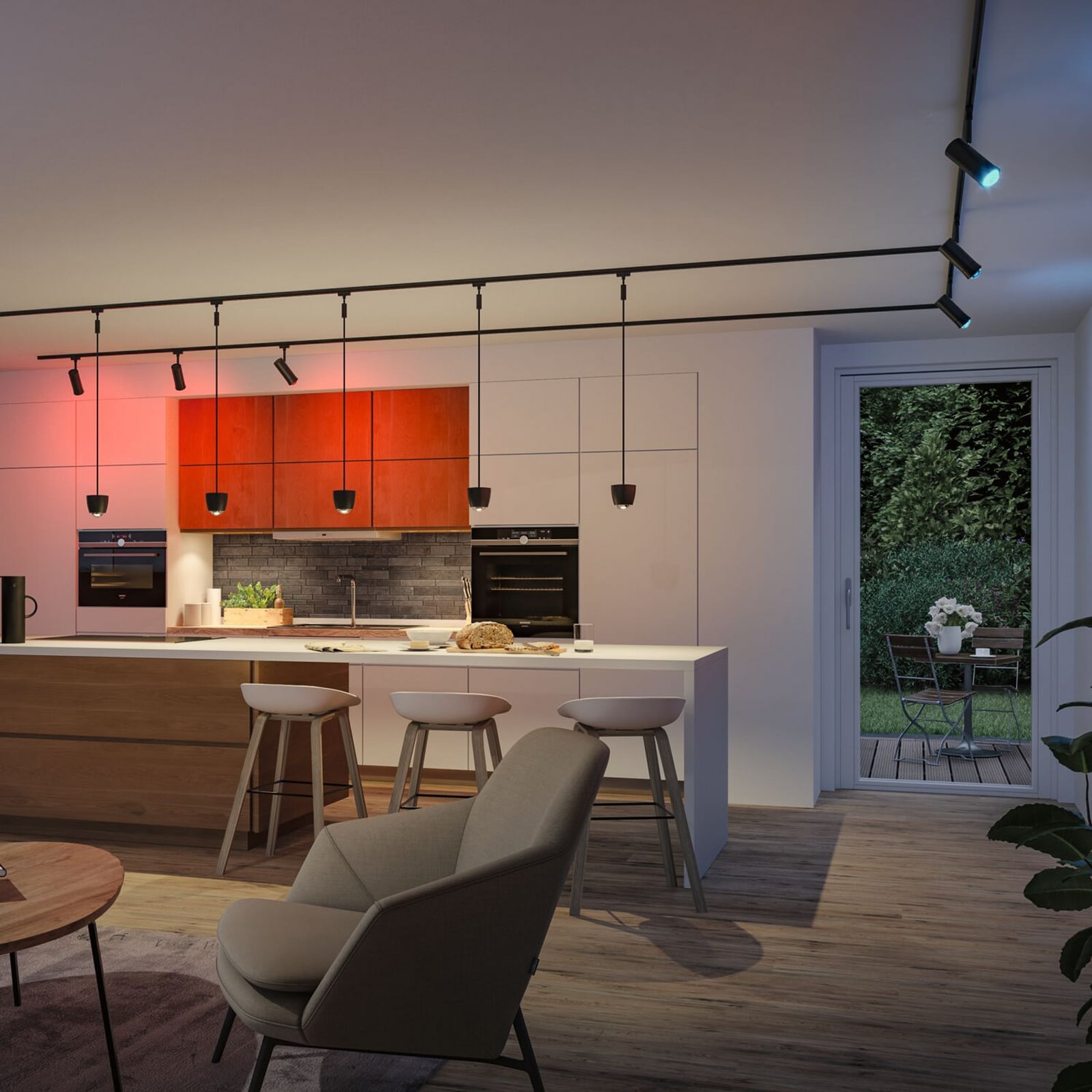 Set Paulmann Tarie, negru, alimentare centrală, Smart Home Set Paulmann Tarie, negru, alimentare centrală, Smart Home