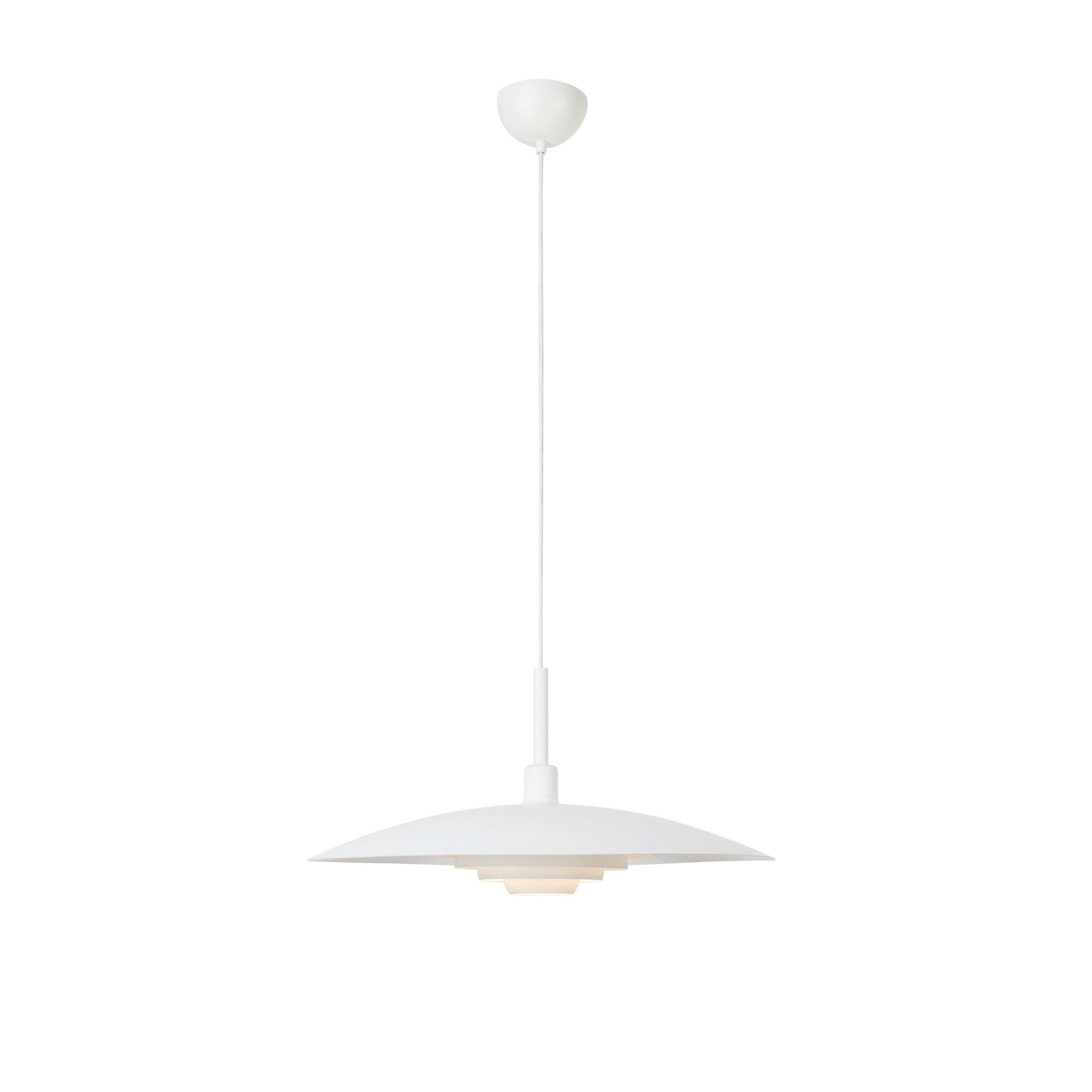 Lámpara colgante Piny, blanca, Ø 57 cm, metal, E27 - Markslöjd