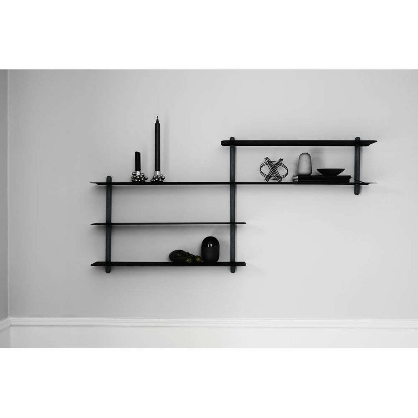 Nivo Shelf B Black Ash/Black - GEJST