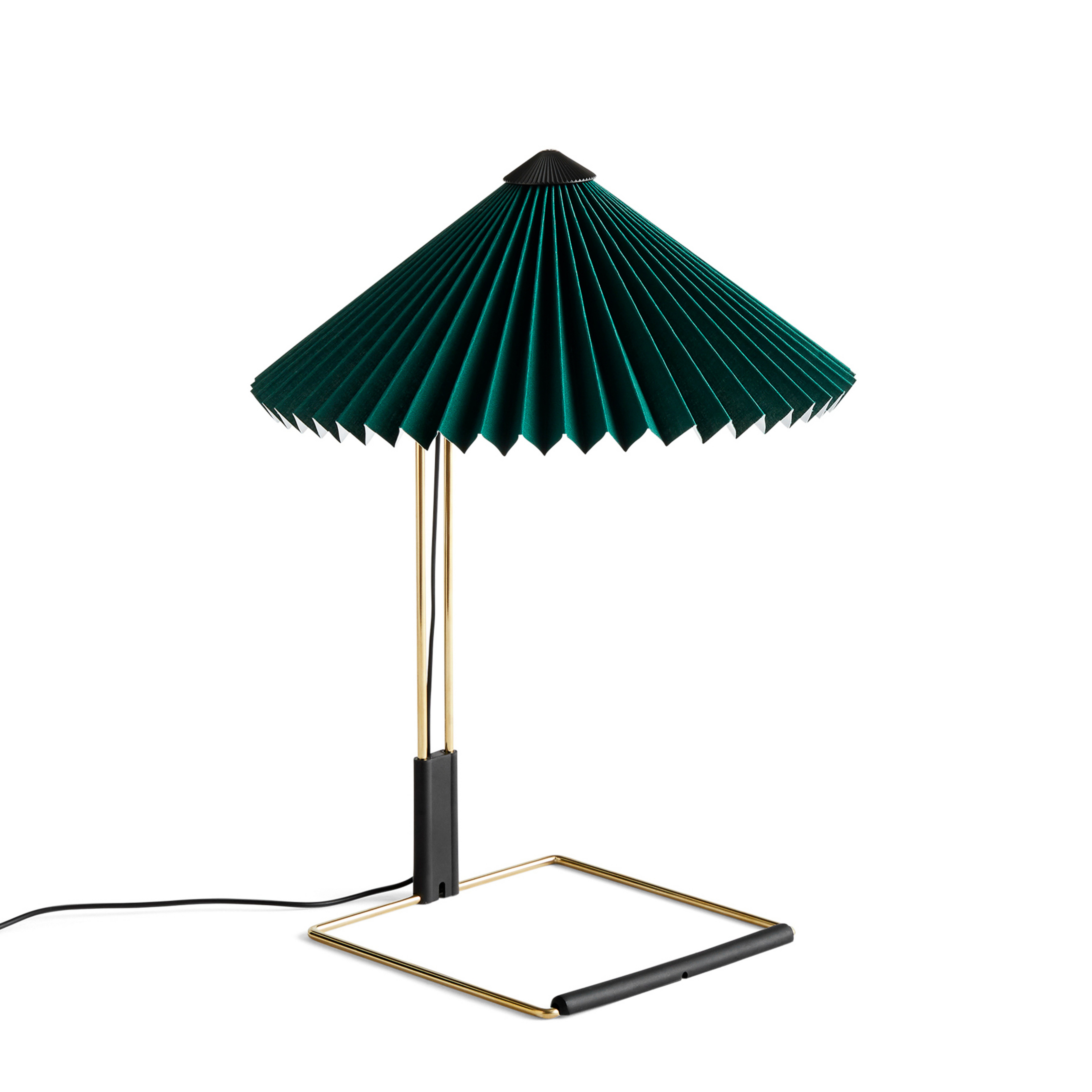 Matin LED-Tischlampe, grün/messing, Höhe 38 cm - Hay