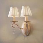 Wall light Brionia with satin shades