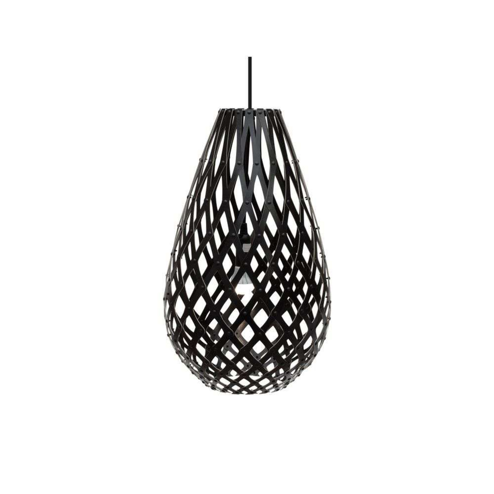 Koura Lustră Pendul H75 Black 2 Sides - David Trubridge