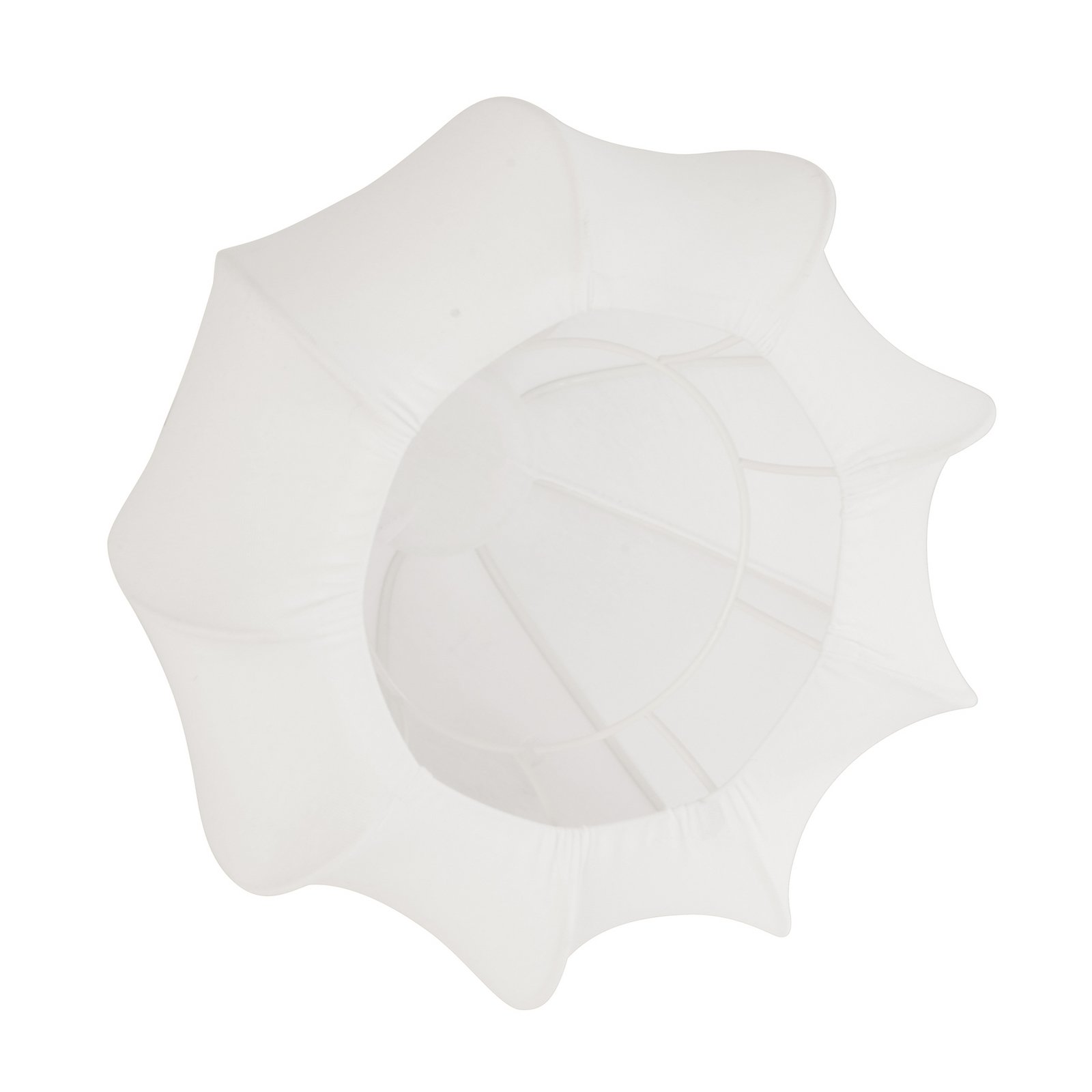 Anna plafondlamp, katoen, wit, Ø 30 cm - Watt & Weke 