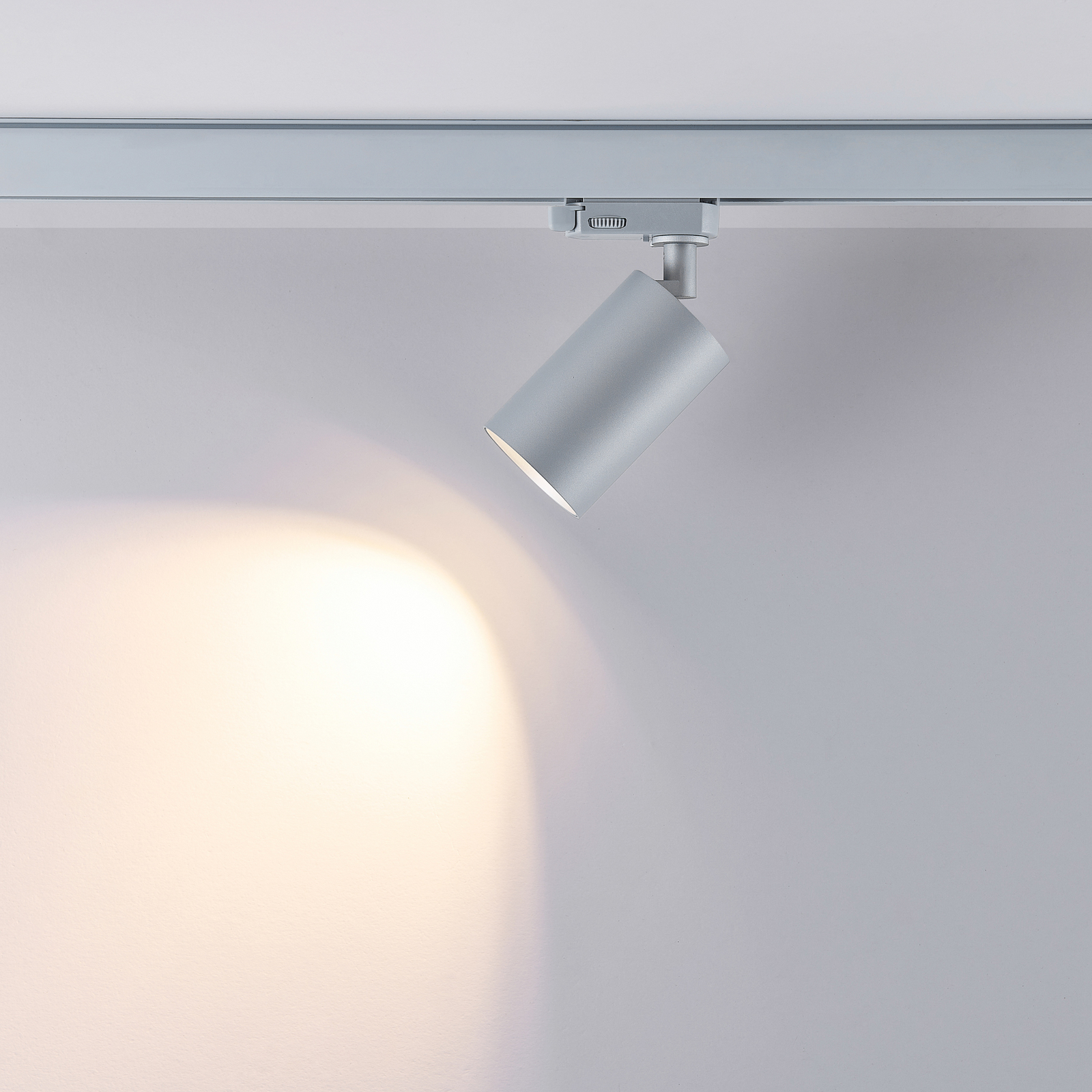 3-kohaline rööpmelpunkt Can, hõbedane, alumiinium, GU10, pööratav