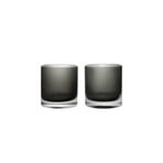 Ripple Tumbler-Glas, grau, 2er-Set - ferm LIVING