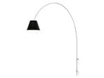 Lady Costanza Lampa Ścienna z Wyłącznikiem Czarna/Aluminium - Luceplan