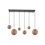 Suspension Bollique, 6 lampes, laiton