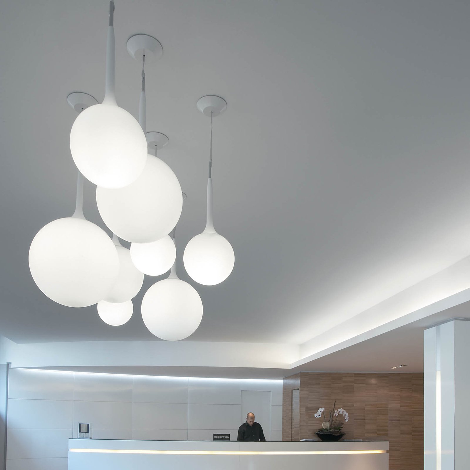 Artemide Castore Hängeleuchte aus edlem Glas