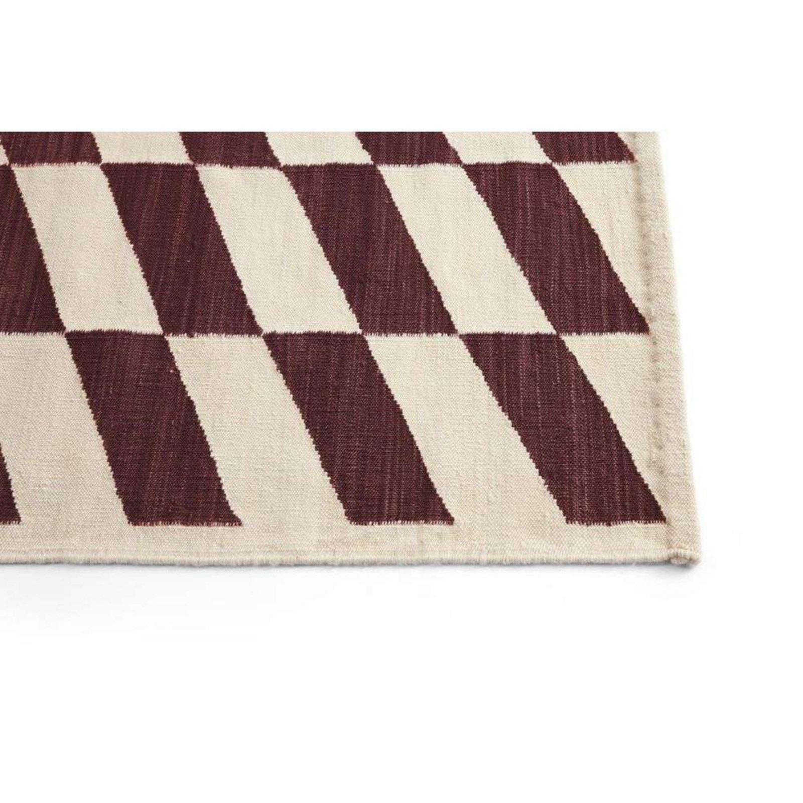 Shift Kelim Rug 170x240 Burgundy - Hay