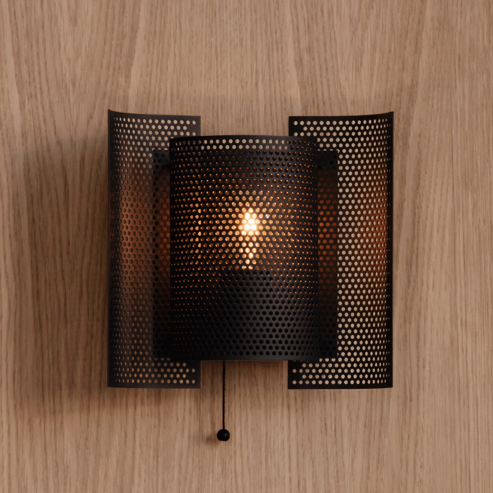 Butterfly Aplică de Perete Perforated Black - Northern