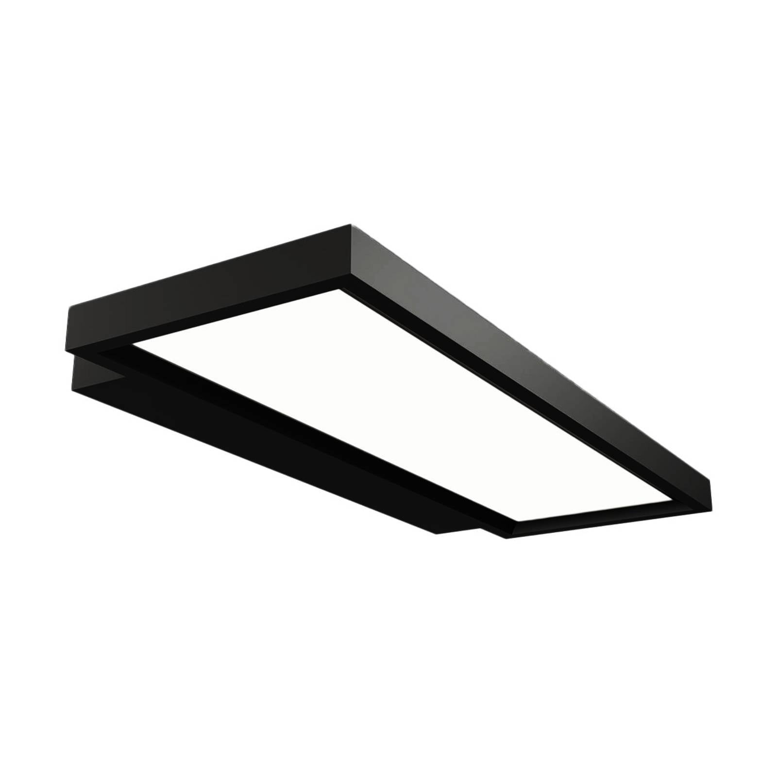 LED-Büro-Wandleuchte Rick, schwarz, universalweiß