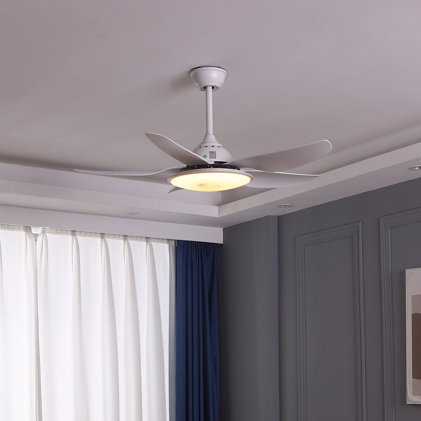 Starluna Kajima LED stropní ventilátor, bílá