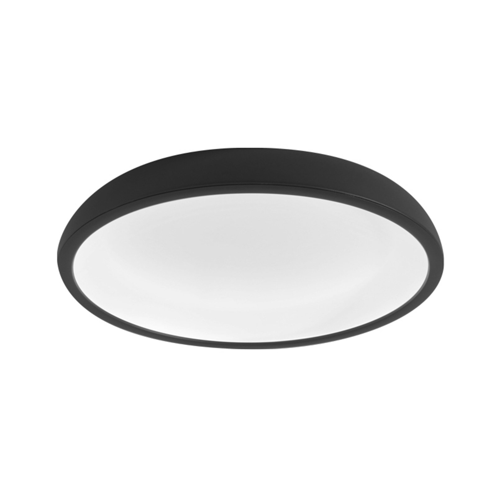 Stilnovo Reflexio LED-Deckenleuchte, Ø65cm schwarz
